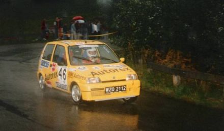 Jacek Sikora i Marek Kaczmarek - Fiat Cinquecento Sporting.